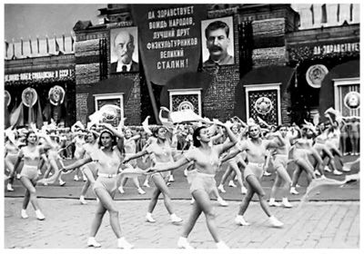Москва, физкультпарад. 1938 г. Фото Э. Евзерихина